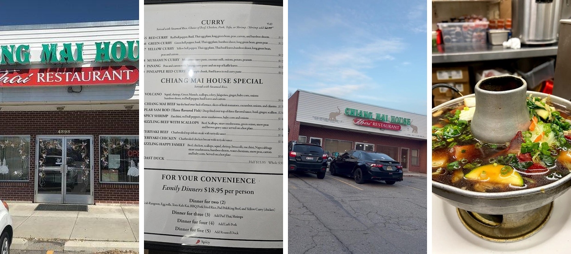 Chiang Mai House Thai Restaurant Menu